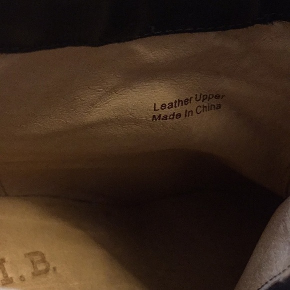 L.A.M.B Todd Leather Ankle Boot Bootie Black - Picture 7 of 8